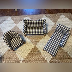 Tender Art Collection 3 piece doll furniture set